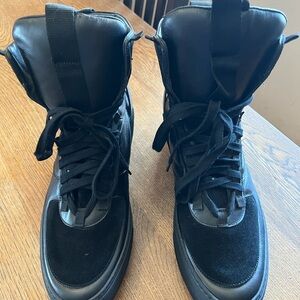 Beltempo by Clearweather Black Leather Sneakers